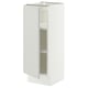 SEKTION Armoire inférieure avec tablettes, blanc/Aspudden gris clair, 12x15x30 "