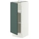SEKTION Armoire inférieure avec tablettes, blanc/Aspudden gris-vert foncé, 12x15x30 "