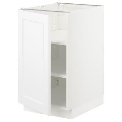 SEKTION Armoire inférieure avec tablettes, blanc/Axstad blanc mat, 18x24x30 "