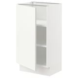 SEKTION Armoire inférieure avec tablettes, blanc/Vallstena blanc, 18x15x30 "