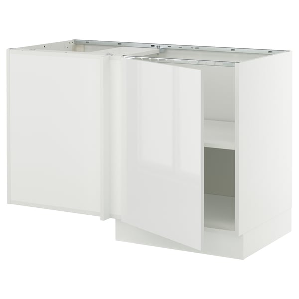 SEKTION Armoire inférieure d'angle+tablette, blanc/Ringhult blanc, 50x24x30 "