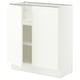 SEKTION Armoire inférieure tablette/2portes, blanc/Aspudden blanc mat, 30x15x30 "