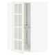 SEKTION Armoire mural angl+rgt piv/pte vitr, blanc/Bodbyn blanc cassé, 26x15x40 "
