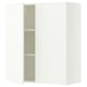 SEKTION Armoire murale 2 portes, blanc/Aspudden blanc mat, 36x15x40 "