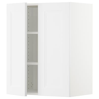 SEKTION Armoire murale 2 portes, blanc/Axstad blanc mat, 24x15x30 "