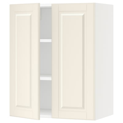 SEKTION Armoire murale 2 portes, blanc/Bodbyn blanc cassé, 24x15x30 "