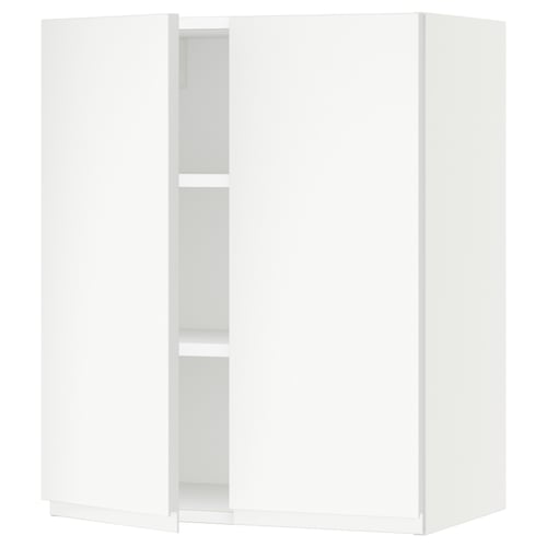 SEKTION Armoire murale 2 portes, blanc/Voxtorp blanc mat, 24x15x30 "