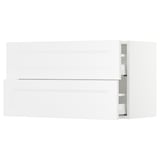 SEKTION Armoire murale à 2 tiroirs, blanc Maximera/Axstad blanc mat, 36x15x20 "
