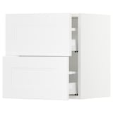 SEKTION Armoire murale à 2 tiroirs, blanc Maximera/Axstad blanc mat, 18x15x20 "