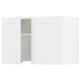 SEKTION Armoire murale à hotte intégrée, blanc/Axstad blanc mat, 30x15x20 "