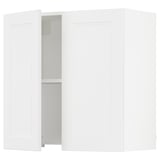 SEKTION Armoire murale à hotte intégrée, blanc/Axstad blanc mat, 30x15x30 "