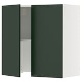 SEKTION Armoire murale à hotte intégrée, blanc/Havstorp vert profond, 30x15x30 "