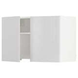 SEKTION Armoire murale à hotte intégrée, blanc/Ringhult blanc, 30x15x20 "