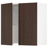 SEKTION Armoire murale à hotte intégrée, blanc/Sinarp brun, 30x15x30 "