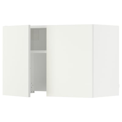 SEKTION Armoire murale à hotte intégrée, blanc/Vallstena blanc, 30x15x20 "