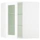 SEKTION Armoire murale ang+tblts/pte vit, blanc Enköping/blanc effet bois, 26x15x30 "