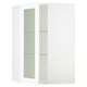 SEKTION Armoire murale ang+tblts/pte vit, blanc Enköping/blanc effet bois, 26x15x40 "