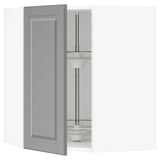 SEKTION Armoire murale angle +rgt pivotant, blanc/Bodbyn gris, 26x15x30 "
