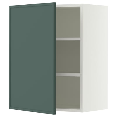 SEKTION Armoire murale, blanc/Aspudden gris-vert foncé, 24x15x30 "