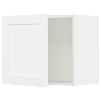 SEKTION Armoire murale, blanc Enköping/blanc effet bois, 24x15x20 "