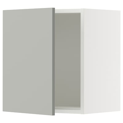 SEKTION Armoire murale, blanc/Havstorp gris clair, 18x15x20 "