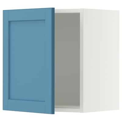 SEKTION Armoire murale, blanc/Lerhyttan bleu, 18x15x20 "