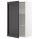 SEKTION Armoire murale, blanc/Lerhyttan teinté noir, 24x15x40 "