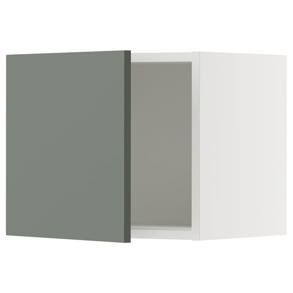 SEKTION Armoire murale, blanc/Nickebo gris -vert mat, 18x15x15 "