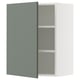 SEKTION Armoire murale, blanc/Nickebo gris -vert mat, 24x15x30 "