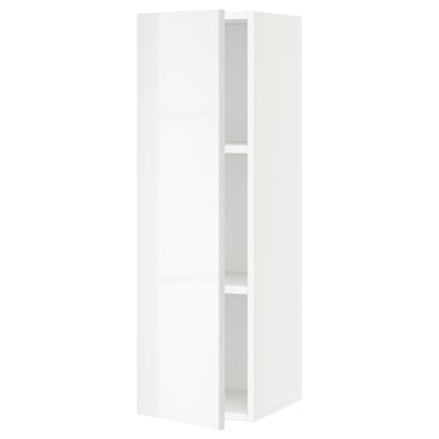 SEKTION Armoire murale, blanc/Ringhult blanc, 12x15x40 "