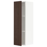 SEKTION Armoire murale, blanc/Sinarp brun, 12x15x40 "