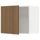 SEKTION Armoire murale, blanc/Tistorp effet noyer foncé, 24x15x20 "