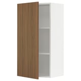 SEKTION Armoire murale, blanc/Tistorp effet noyer foncé, 21x15x40 "