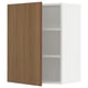 SEKTION Armoire murale, blanc/Tistorp effet noyer foncé, 24x15x30 "