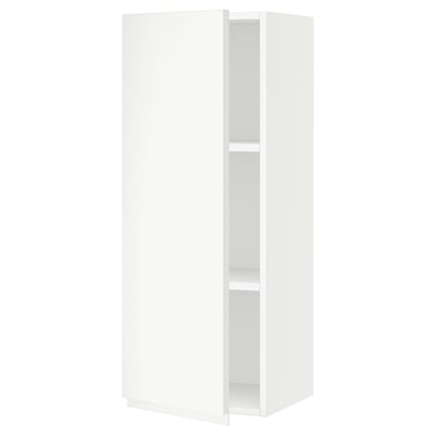 SEKTION Armoire murale, blanc/Voxtorp blanc mat, 15x15x40 "