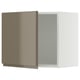 SEKTION Armoire murale, blanc/Voxtorp gris-brun foncé ultrabrillant, 24x15x20 "
