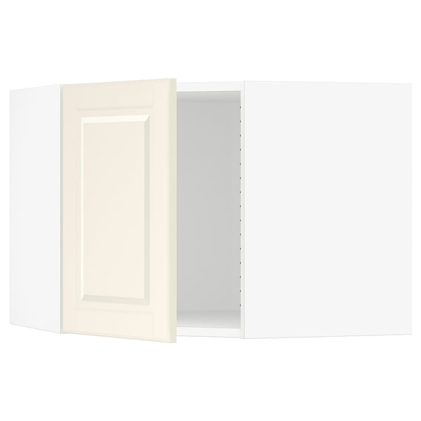 SEKTION Armoire murale d'angle, blanc/Bodbyn blanc cassé, 26x15x20 "