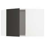 SEKTION Armoire murale d'angle, blanc/Nickebo anthracite mat, 26x15x20 "