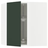 SEKTION Armoire murale d'angle+rgt pivot, blanc/Havstorp vert profond, 26x15x30 "