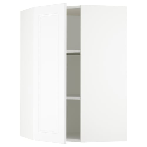SEKTION Armoire murale d'angle+tablettes, blanc/Axstad blanc mat, 26x15x40 "