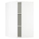 SEKTION Armoire murale d'angle+tablettes, blanc/Axstad blanc mat, 26x15x40 "