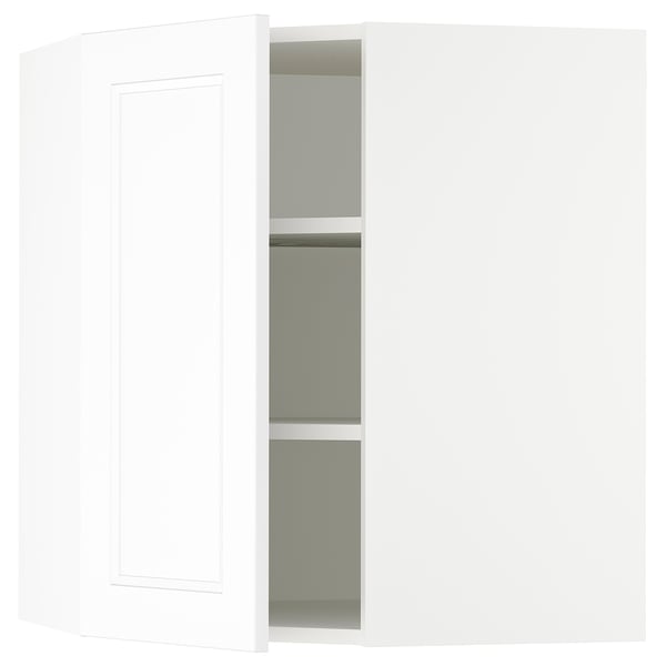 SEKTION Armoire murale d'angle+tablettes, blanc/Axstad blanc mat, 26x15x30 "
