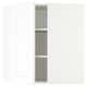 SEKTION Armoire murale d'angle+tablettes, blanc/Axstad blanc mat, 26x15x30 "