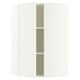 SEKTION Armoire murale d'angle+tblts, blanc/Aspudden blanc mat, 26x15x40 "