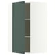 SEKTION Armoire murale d'angle+tblts, blanc/Aspudden gris-vert foncé, 26x15x40 "
