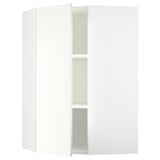 SEKTION Armoire murale d'angle+tblts, blanc/Vallstena blanc, 26x15x40 "