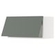 SEKTION Armoire murale horizont av ouv pres, blanc/Nickebo gris -vert mat, 30x15x15 "