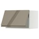 SEKTION Armoire murale horizont av ouv pres, blanc/Voxtorp gris-brun foncé ultrabrillant, 24x15x15 "