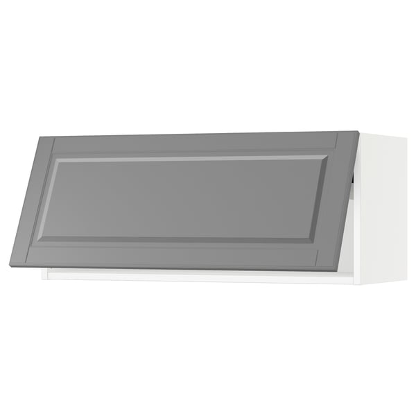 SEKTION Armoire murale horizontale, blanc/Bodbyn gris, 36x15x15 "