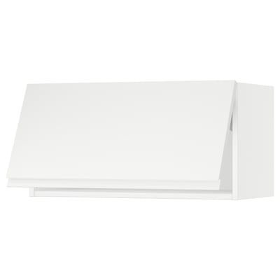 SEKTION Armoire murale horizontale, blanc/Voxtorp blanc mat, 30x15x15 "